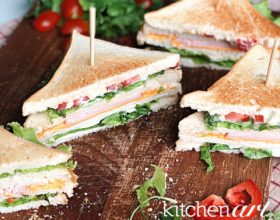 Club sandwich siêu nhanh cho bữa sáng